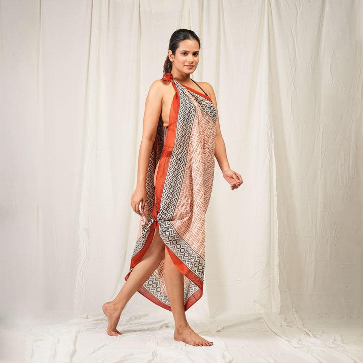 Boho Cotton Sarong | Beach Cover-Up &amp; Wrap Skirt