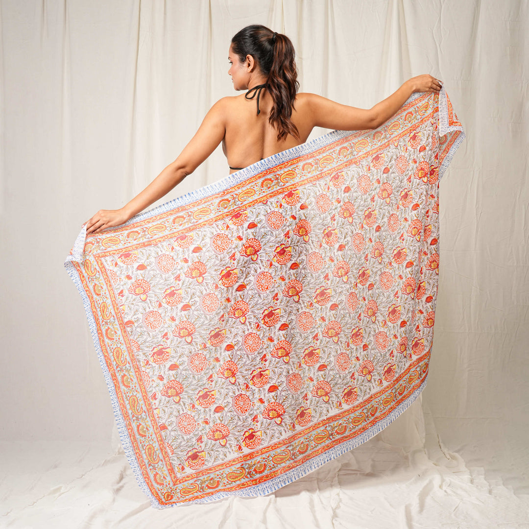 Boho Cotton Sarong | Beach Cover-Up &amp; Wrap Skirt