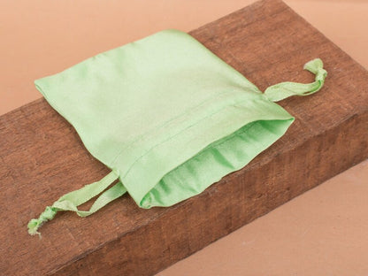100 Celestial Softness Premium Mint Green Satin Pouches