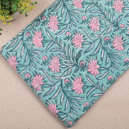 Handcrafted Cotton Fabric, Traditional Block Print Textile For Sewing, Clothing, Patchwork, Quilts, Cushion Covers, Skirts & DIY Crafts
