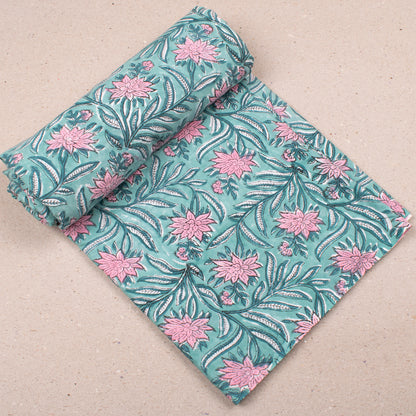 Handcrafted Cotton Fabric, Traditional Block Print Textile For Sewing, Clothing, Patchwork, Quilts, Cushion Covers, Skirts & DIY Crafts