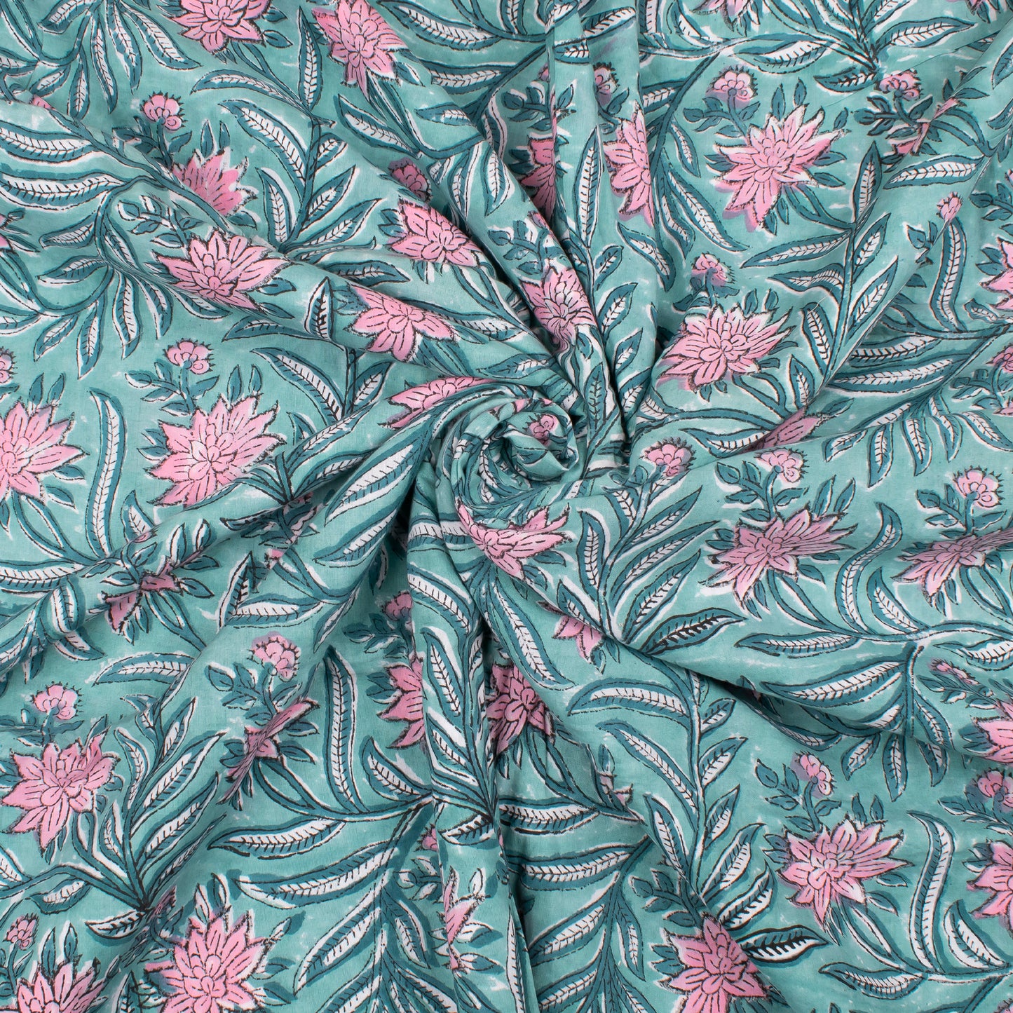 Handcrafted Cotton Fabric, Traditional Block Print Textile For Sewing, Clothing, Patchwork, Quilts, Cushion Covers, Skirts & DIY Crafts