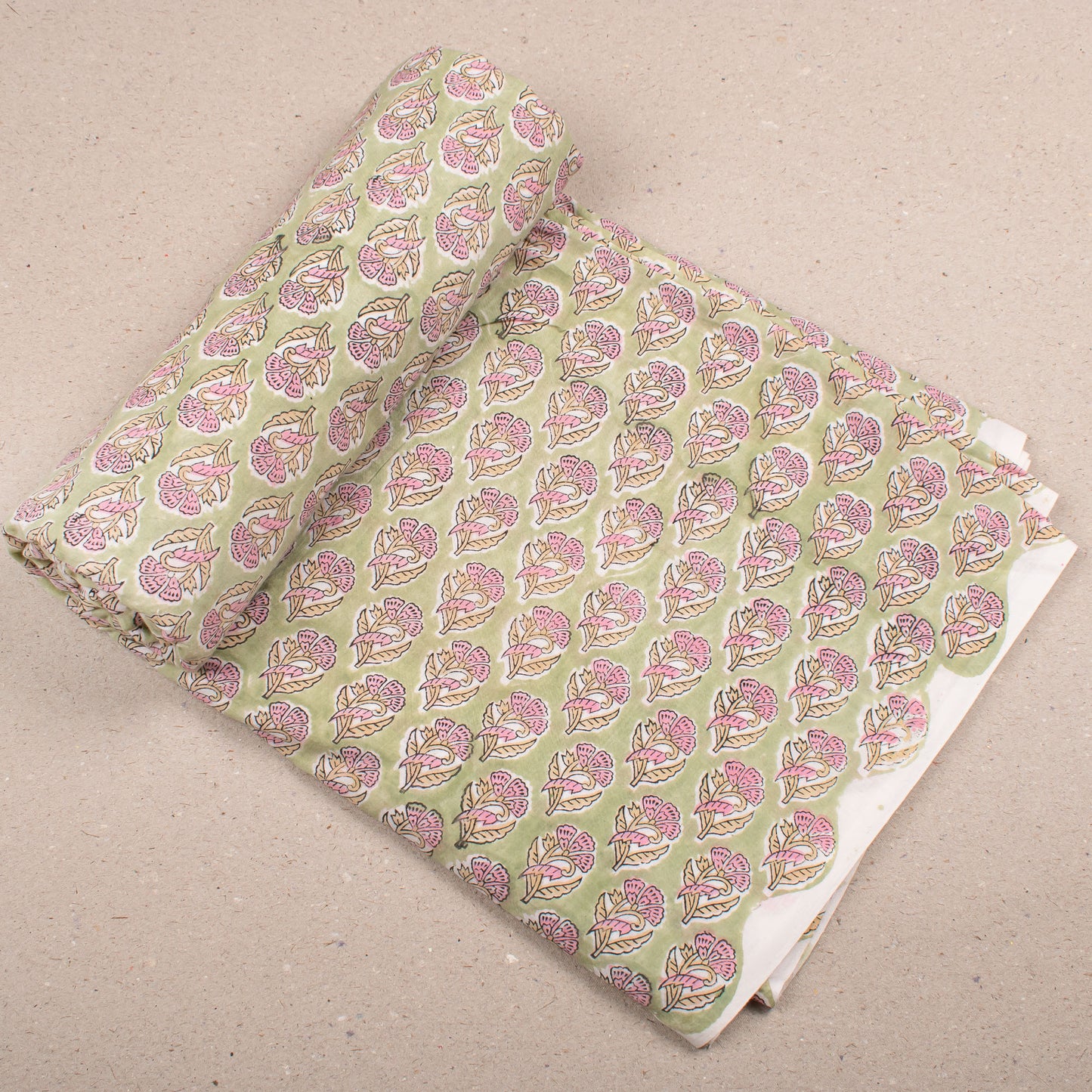 Eco-Friendly Hand Block Print Cotton Fabric, Textile For Sewing, Dressmaking, Cushion Covers, Quilts, And Artistic Clothing & Craft Projects