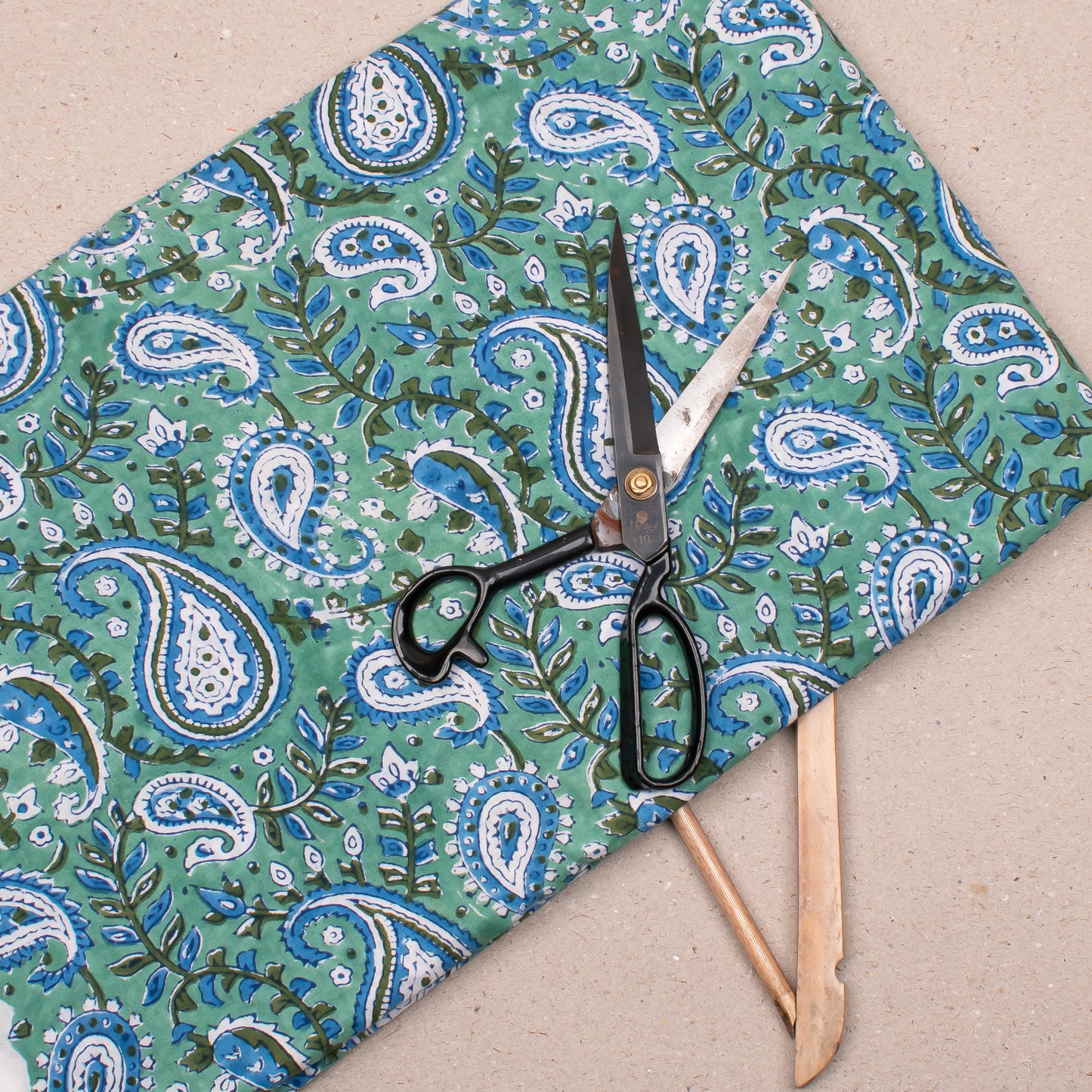 Hand Block Printed Floral Cotton Fabric, Lightweight Fabric For Summer Wear, Printed Fabric For Sewing, Quilts, And Stylish DIY Home Projects