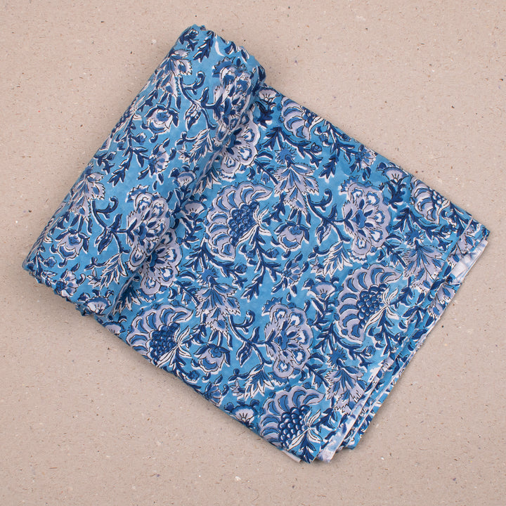 Boho Cotton Fabric by the Yard | Block Print Craft Fabric