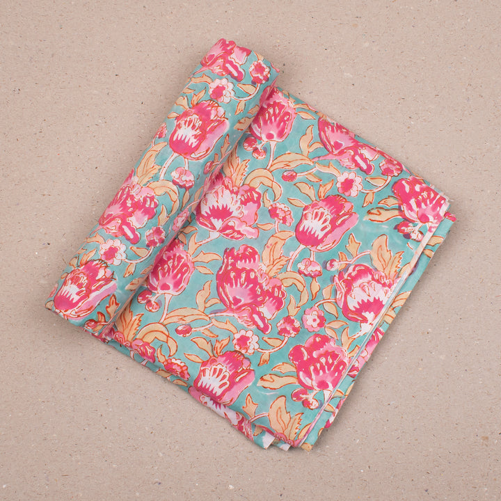 Floral Cotton Tablecloth | Boho Table Cover