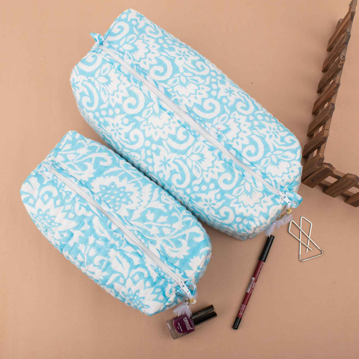 Handmade Makeup Bag | Cotton Cosmetic Pouch &amp; Organizer