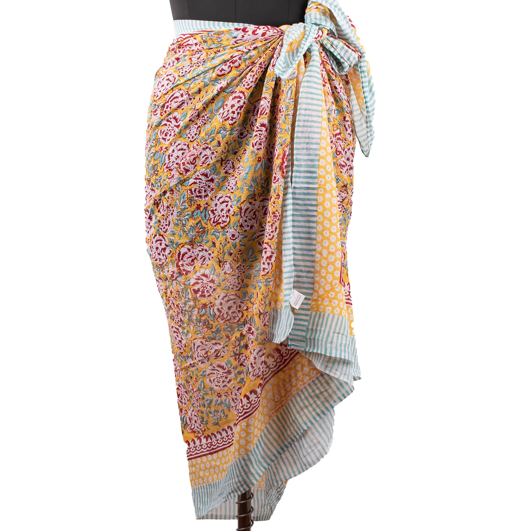 Boho Cotton Gift Set | Scarf, Makeup Bag, Sarong Combo