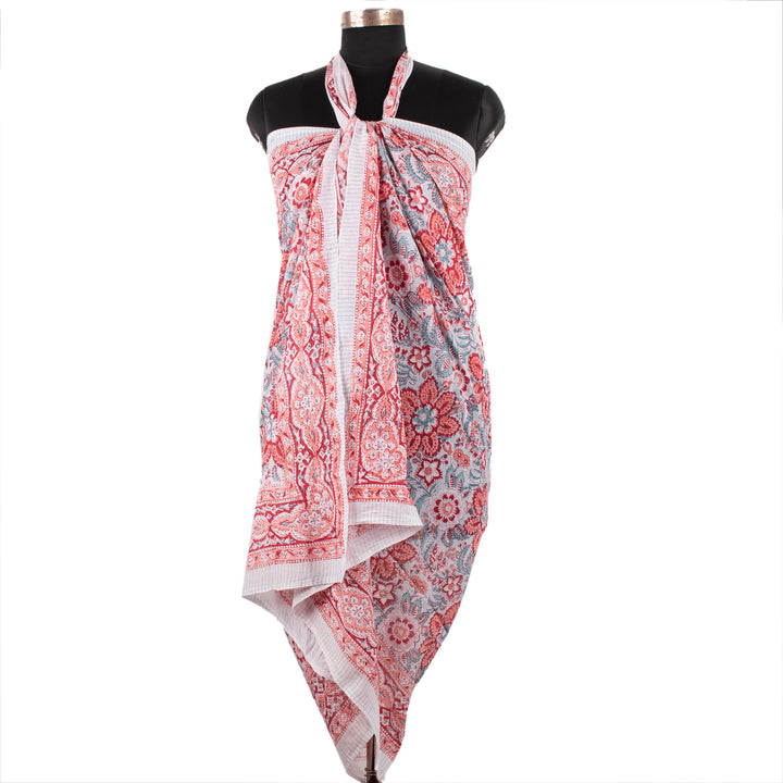 Colorful Cotton Gift Set | Makeup Bag, Sarong Combo