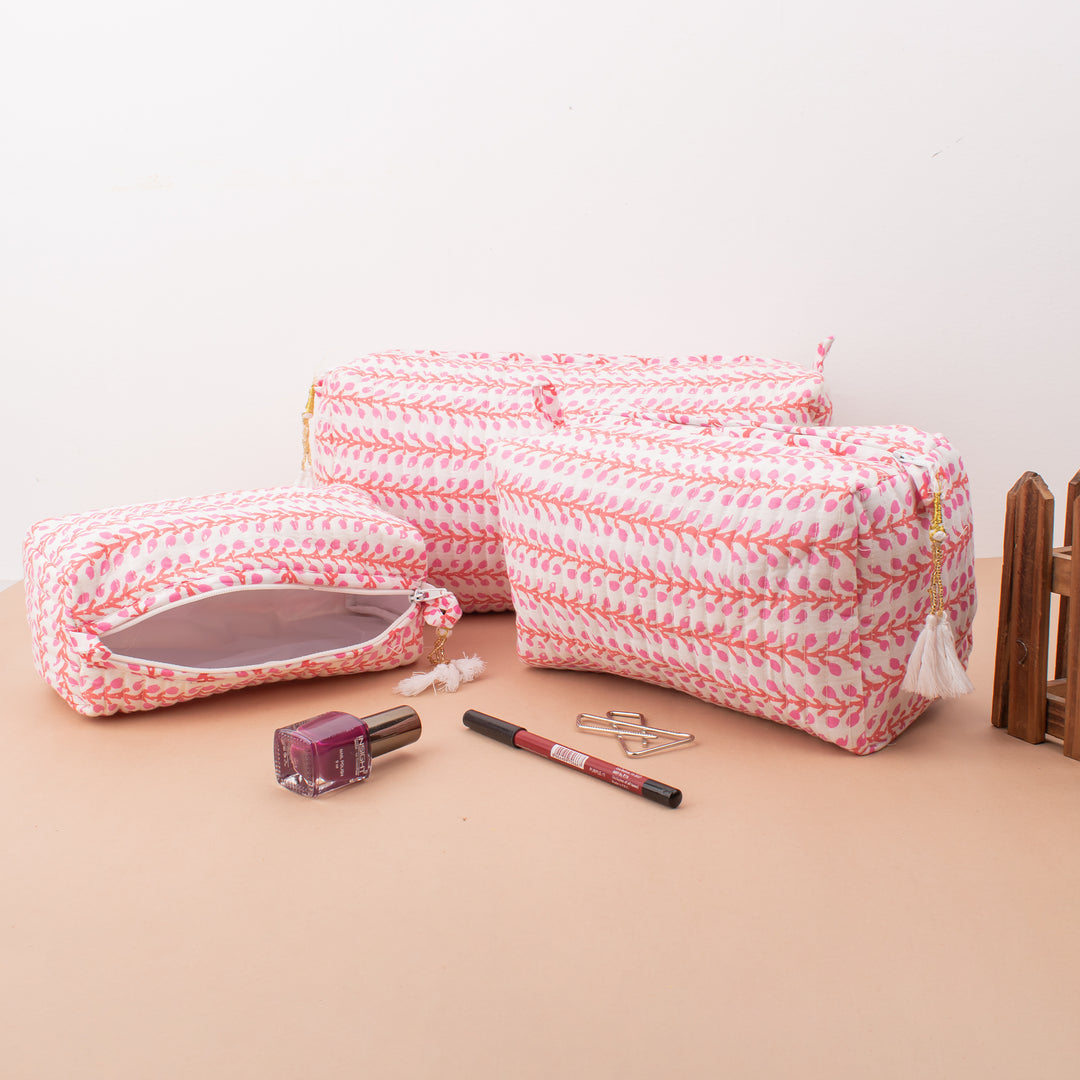 Handmade Cotton Gift Set | Scarf, Makeup Bag, Sarong Combo