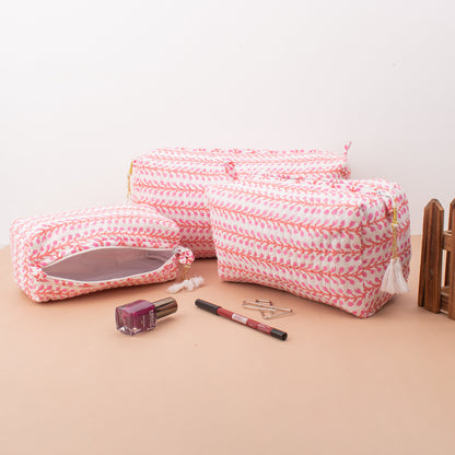 Lightweight Summer Scarf With Tolitary Bag, Indian Handcrafted Sarong, Travel Friendly Gift Set, Handmade Cotton Gift, Cosmetic Pouch