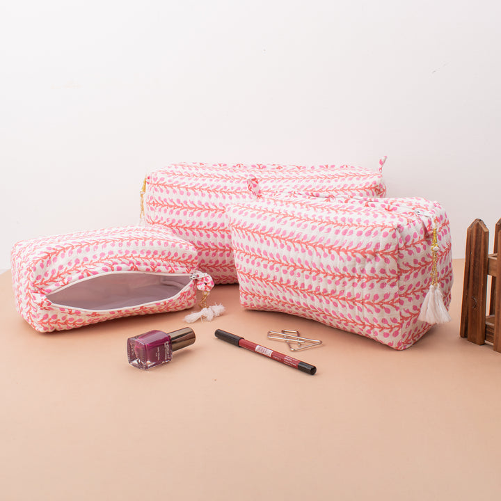 Handmade Cotton Gift Set | Scarf, Makeup Bag, Sarong Combo