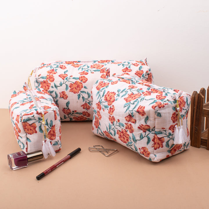 Boho Cotton Gift Set | Scarf, Makeup Bag, Sarong Combo