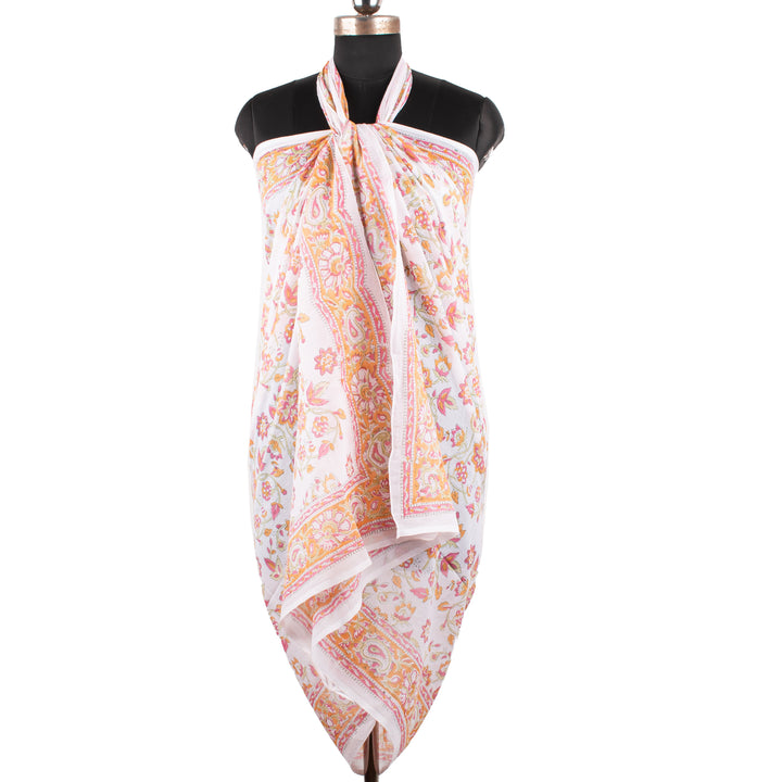 Boho Cotton Sarong | Beach Cover-Up &amp; Wrap Skirt
