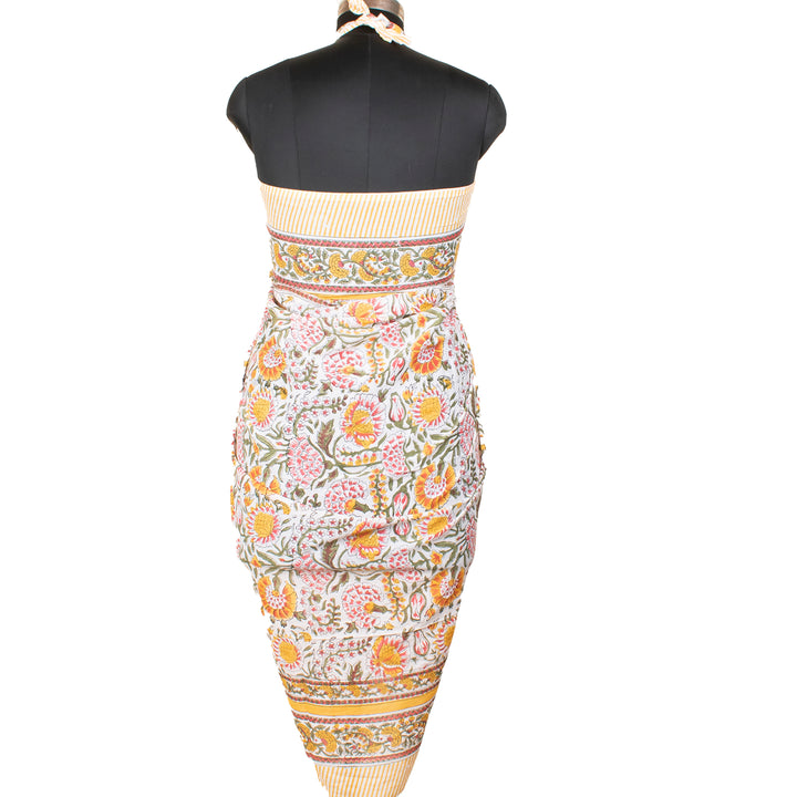 Boho Cotton Sarong | Beach Cover-Up &amp; Wrap Skirt