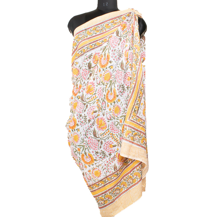 Boho Cotton Sarong | Beach Cover-Up &amp; Wrap Skirt