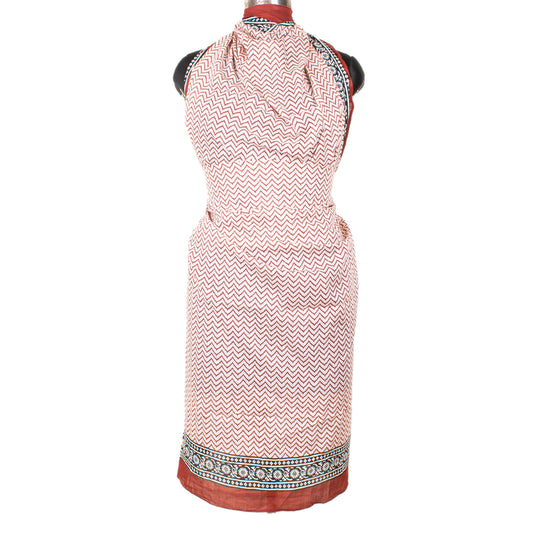 Lightweight Cotton Pareo Sarong For Women, Hand Block Printed Beach Cover Up, Summer Boho Wrap Scarf, Best Resort Wear Accessory