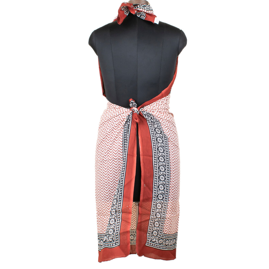 Boho Cotton Sarong | Beach Cover-Up &amp; Wrap Skirt