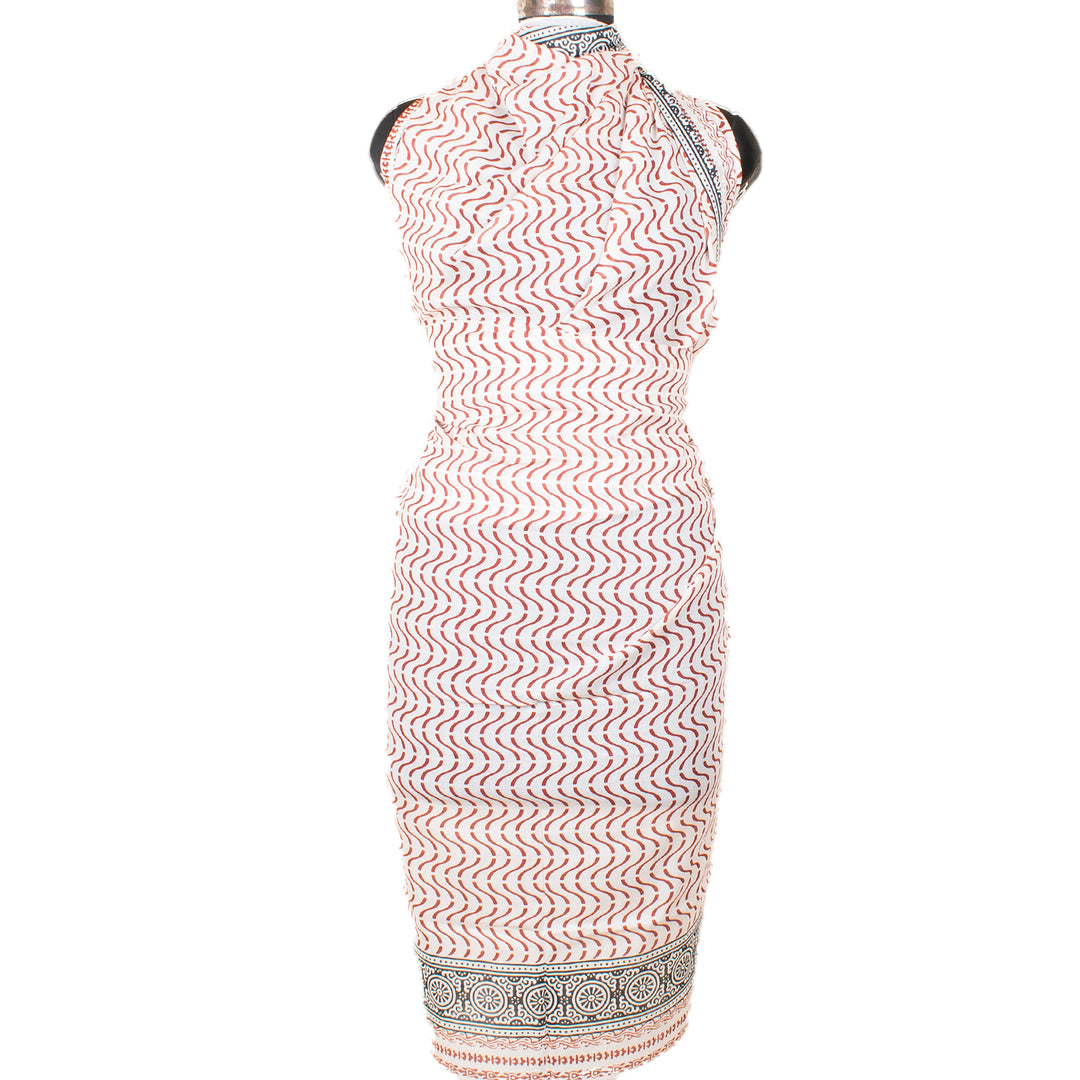 Boho Cotton Sarong | Beach Cover-Up &amp; Wrap Skirt