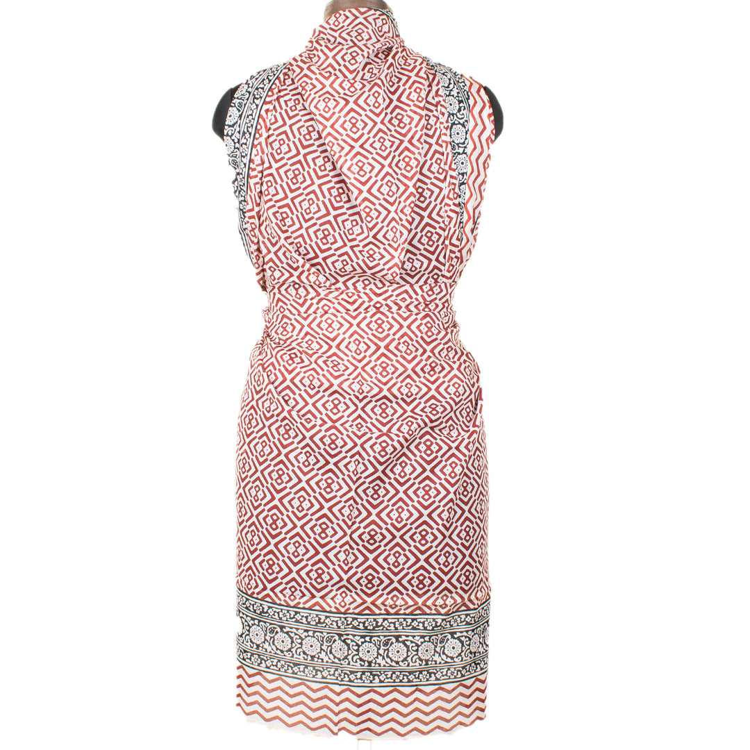 Boho Cotton Sarong | Beach Cover-Up &amp; Wrap Skirt