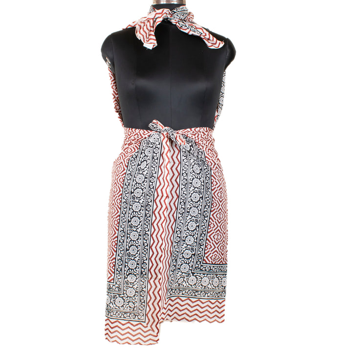 Boho Cotton Sarong | Beach Cover-Up &amp; Wrap Skirt