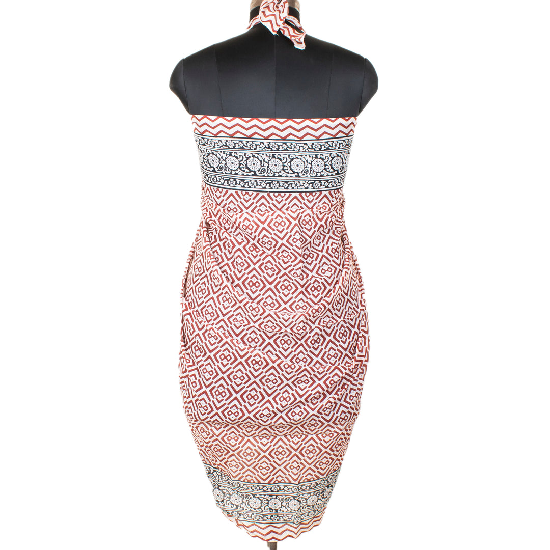 Boho Cotton Sarong | Beach Cover-Up &amp; Wrap Skirt
