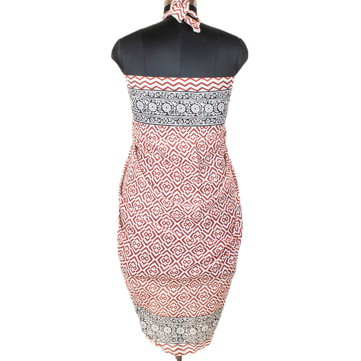 Boho Cotton Sarong | Beach Cover-Up &amp; Wrap Skirt