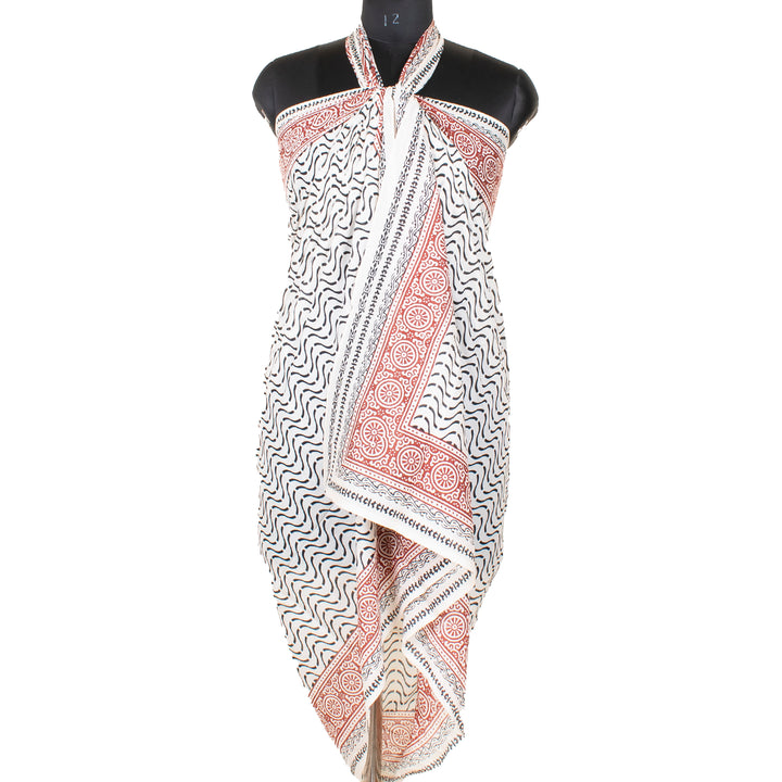 Boho Cotton Sarong | Beach Cover-Up &amp; Wrap Skirt