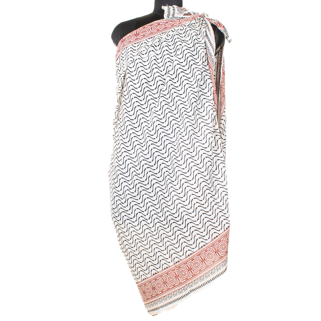 Boho Cotton Sarong | Beach Cover-Up &amp; Wrap Skirt
