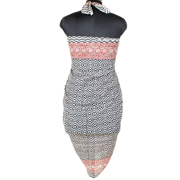 Boho Cotton Sarong | Beach Cover-Up &amp; Wrap Skirt