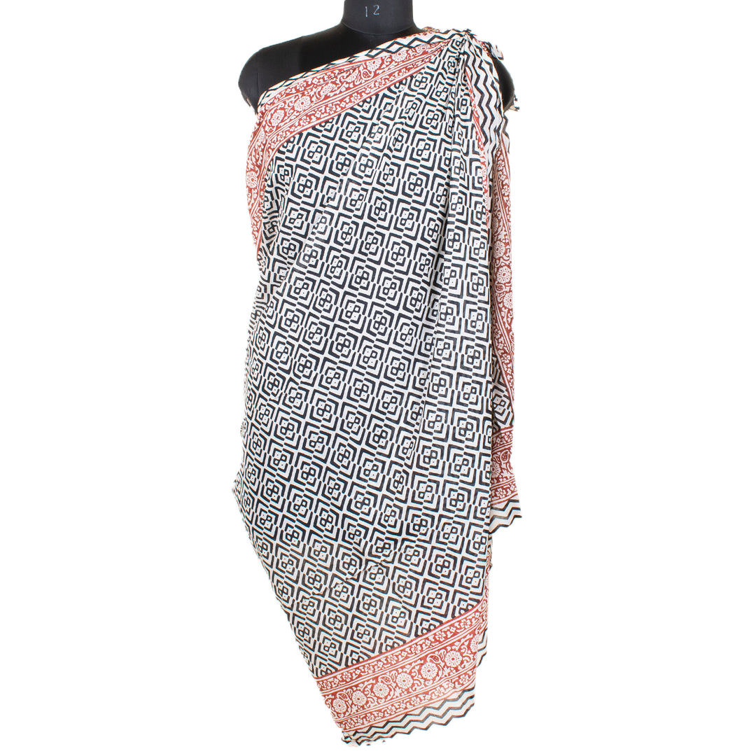 Boho Cotton Sarong | Beach Cover-Up &amp; Wrap Skirt