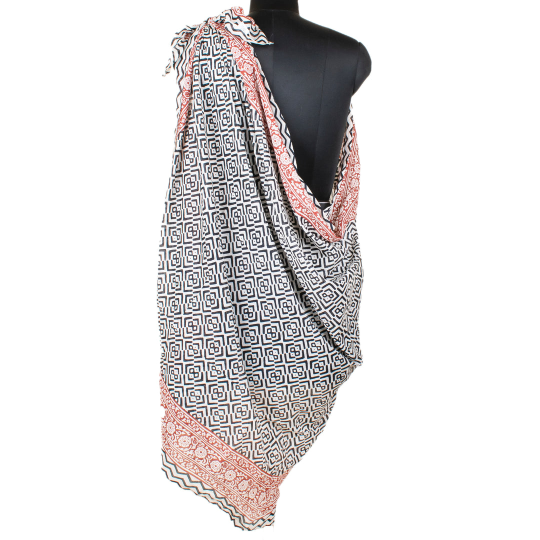 Boho Cotton Sarong | Beach Cover-Up &amp; Wrap Skirt