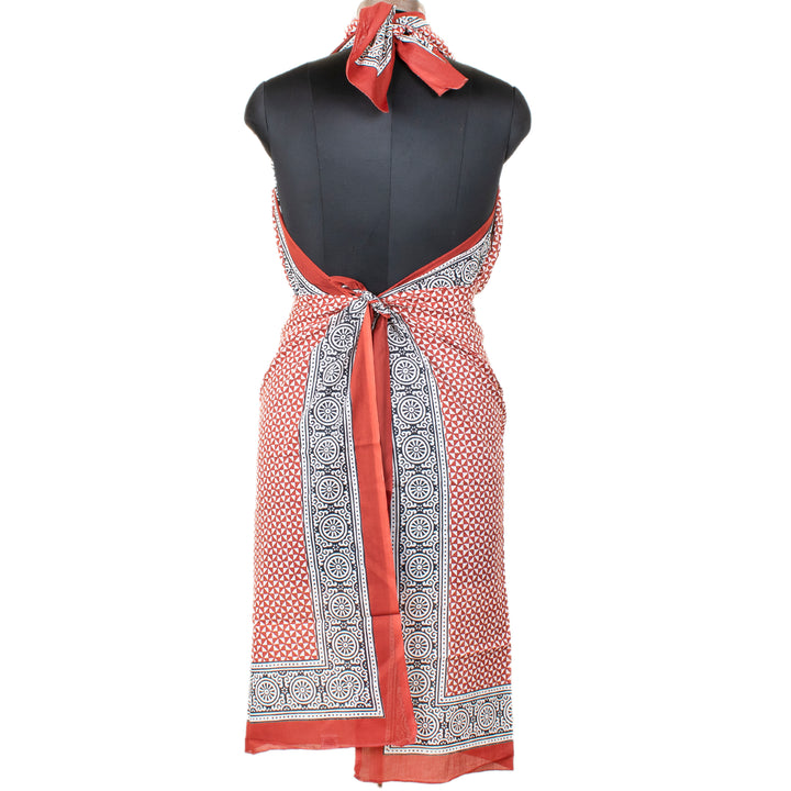 Boho Cotton Sarong | Beach Cover-Up &amp; Wrap Skirt