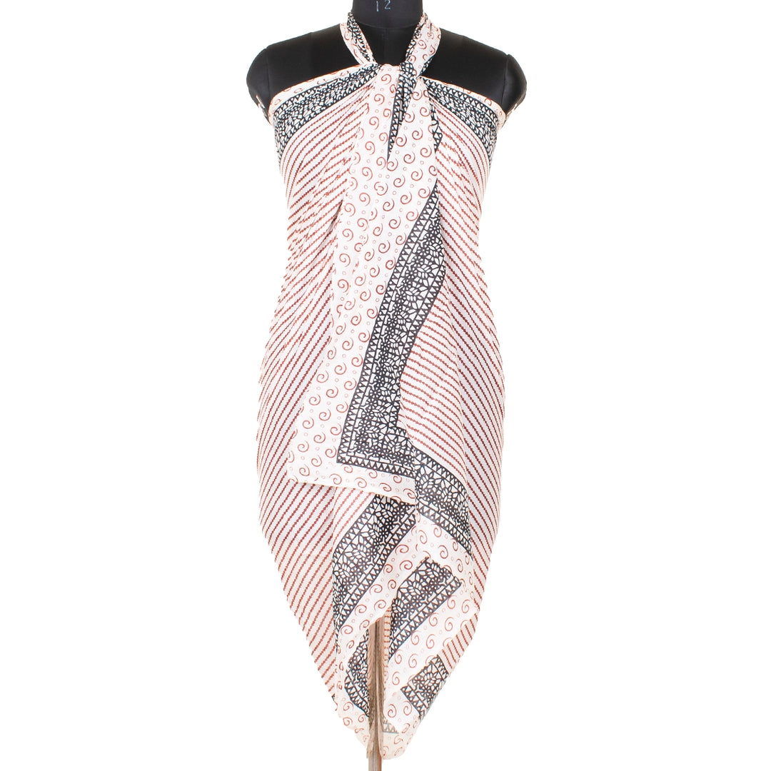 Boho Cotton Sarong | Beach Cover-Up &amp; Wrap Skirt