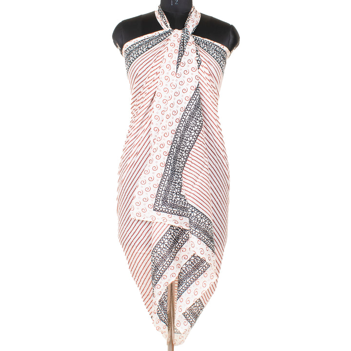 Boho Cotton Sarong | Beach Cover-Up &amp; Wrap Skirt