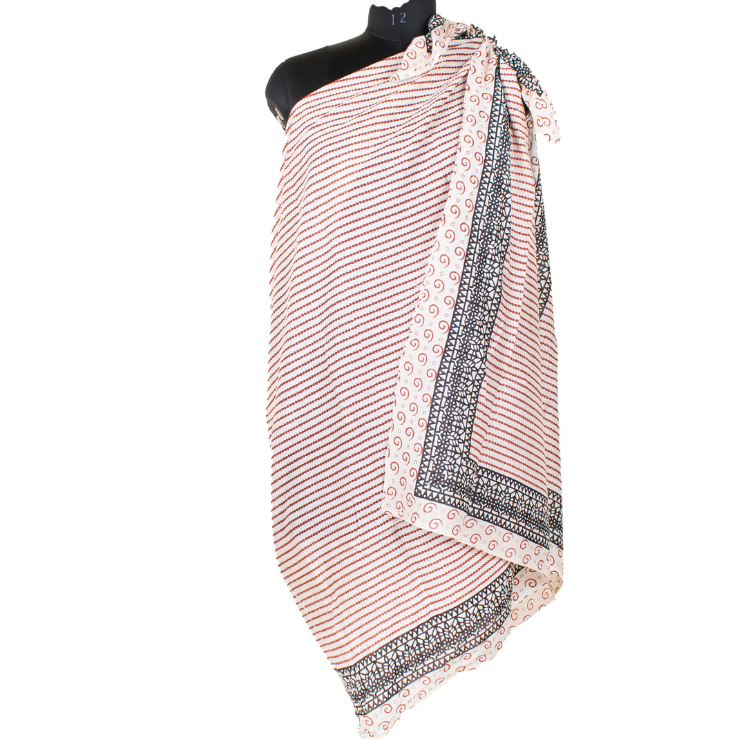 Boho Cotton Sarong | Beach Cover-Up &amp; Wrap Skirt