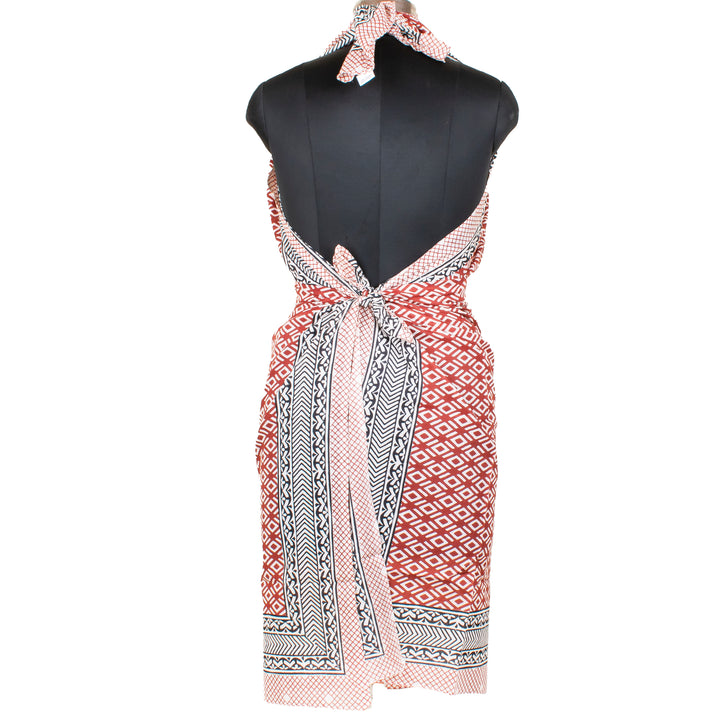 Boho Cotton Sarong | Beach Cover-Up &amp; Wrap Skirt