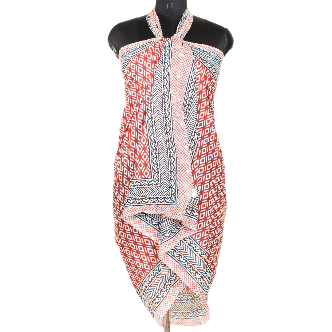 Boho Cotton Sarong | Beach Cover-Up &amp; Wrap Skirt