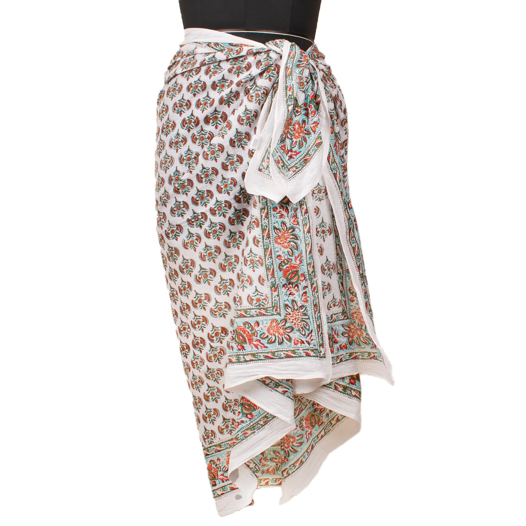 Boho Cotton Sarong | Beach Cover-Up &amp; Wrap Skirt