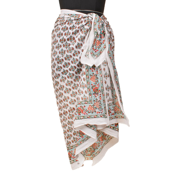 Boho Cotton Sarong | Beach Cover-Up &amp; Wrap Skirt