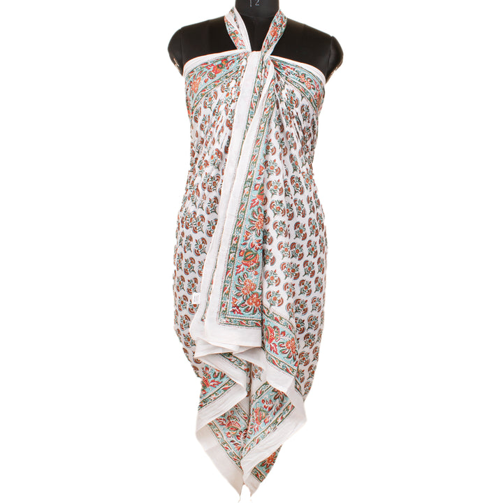 Boho Cotton Sarong | Beach Cover-Up &amp; Wrap Skirt