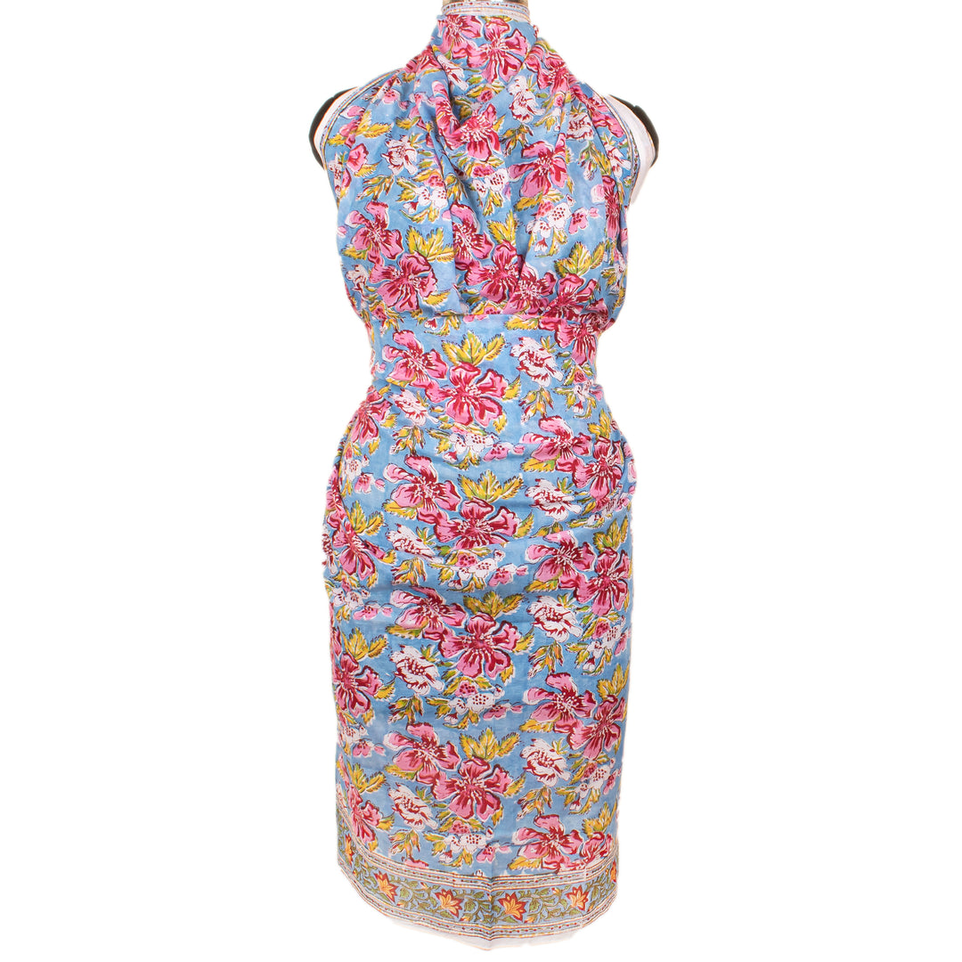 Boho Cotton Sarong | Beach Cover-Up &amp; Wrap Skirt