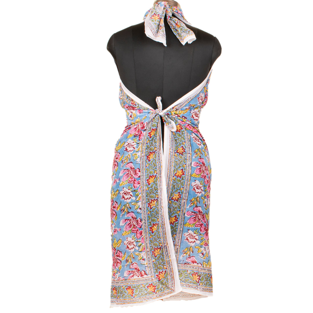Boho Cotton Sarong | Beach Cover-Up &amp; Wrap Skirt