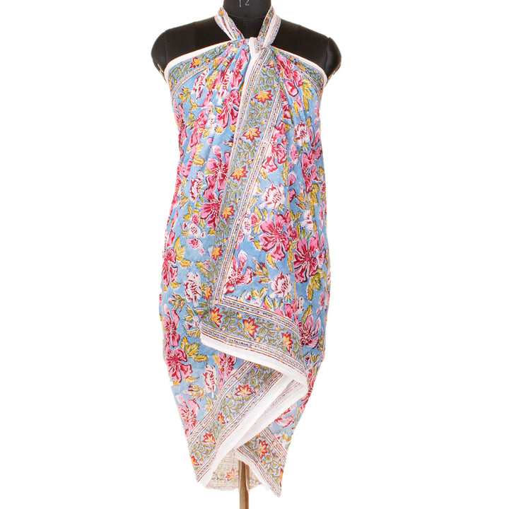 Boho Cotton Sarong | Beach Cover-Up &amp; Wrap Skirt