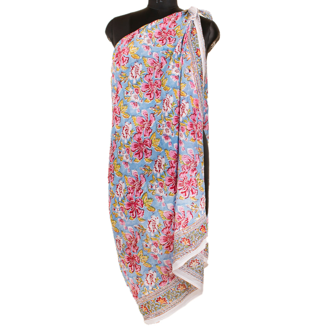 Boho Cotton Sarong | Beach Cover-Up &amp; Wrap Skirt