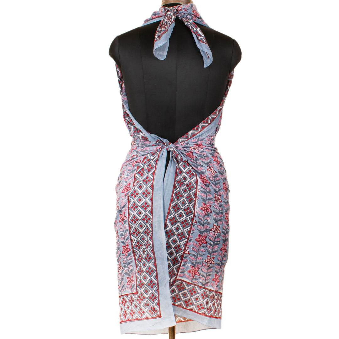 Boho Cotton Sarong | Beach Cover-Up &amp; Wrap Skirt