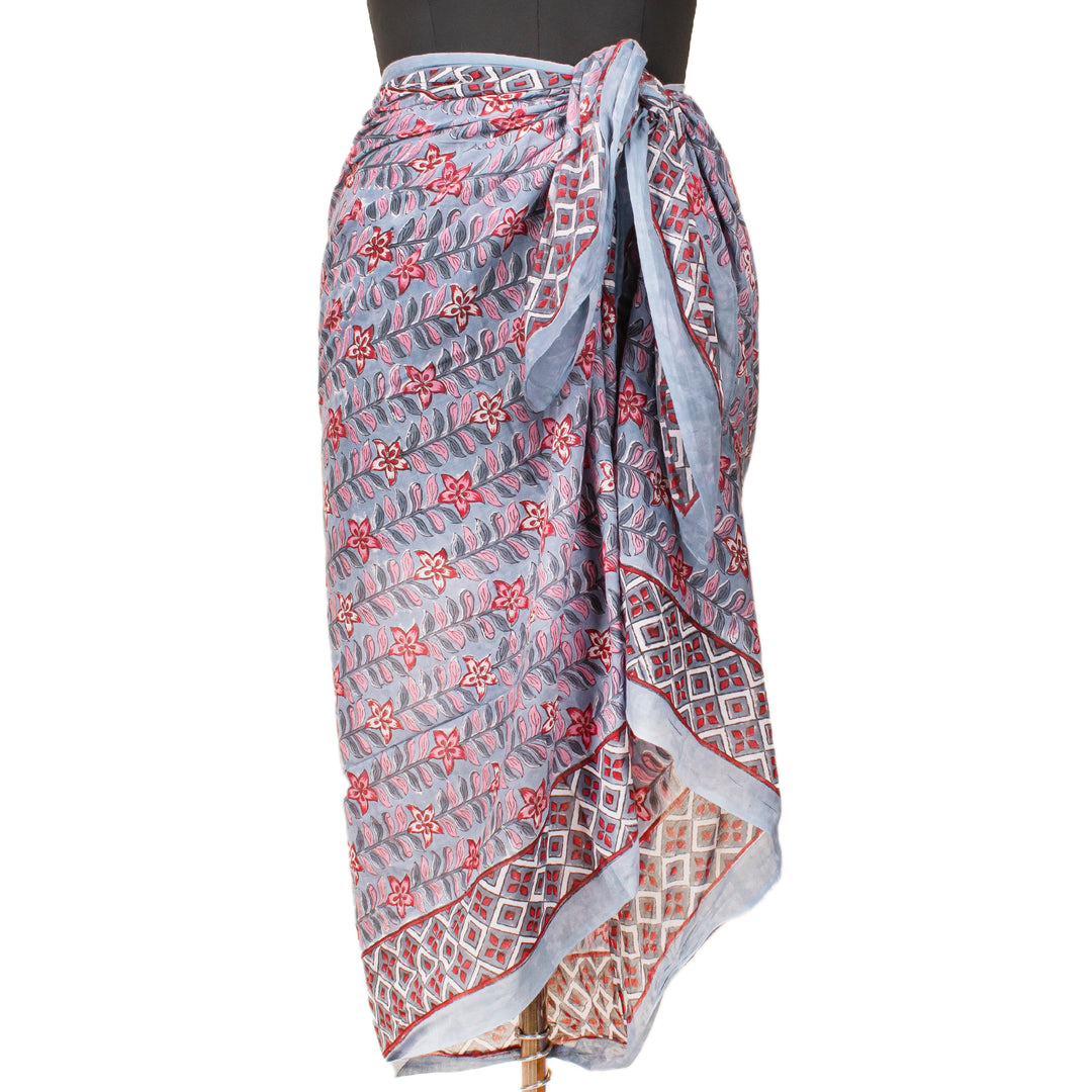 Boho Cotton Sarong | Beach Cover-Up &amp; Wrap Skirt