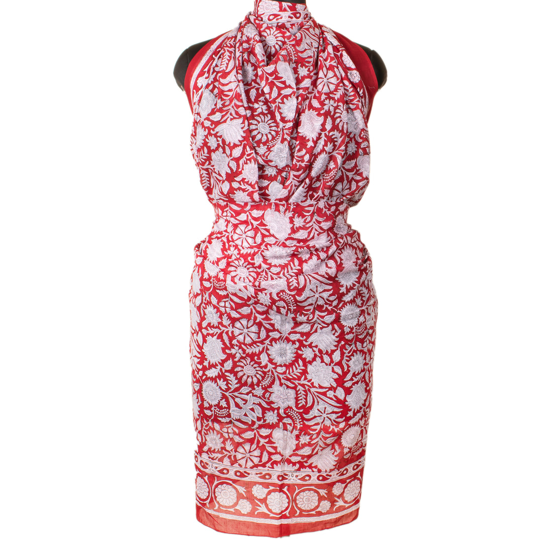 Boho Cotton Sarong | Beach Cover-Up &amp; Wrap Skirt