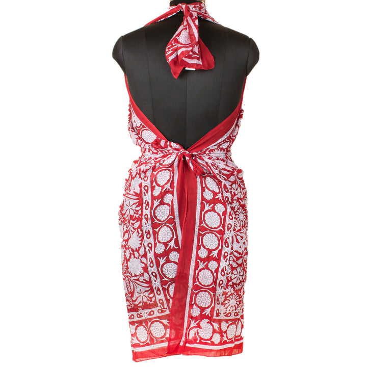 Boho Cotton Sarong | Beach Cover-Up &amp; Wrap Skirt