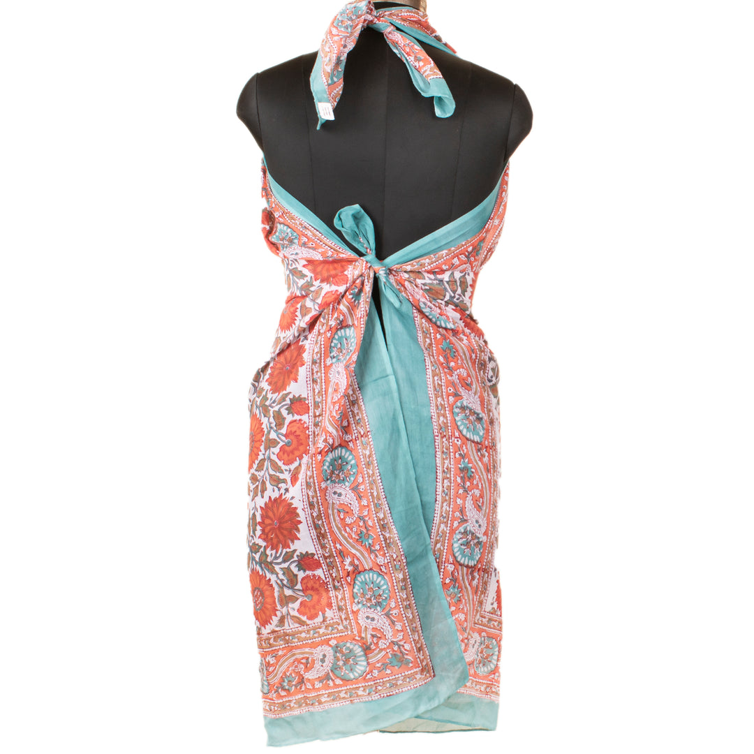Boho Cotton Sarong | Beach Cover-Up &amp; Wrap Skirt